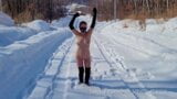 Naked walk in winter snapshot 7