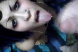 Камшот на лицо в любительском видео snapshot 8