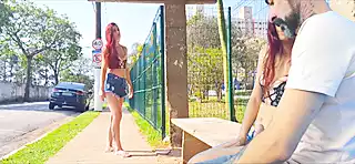 Sex in Public at a Bus Stop: Brazilian Amateur Porn | xHamster