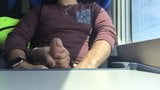 Handjob and cum on the train snapshot 6