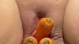 Fat pussy filled with vegetables Jenna BBW Goddess snapshot 1