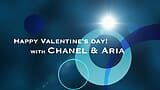 Chanel Camryn & Aria Valencia - Hot Valentine's Threesome snapshot 1