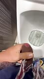 Getting caught playing with my curved dick in a public toilet snapshot 10