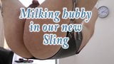 Milking hubby in our new Sling snapshot 1