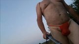 HORNY RED THONG WALK snapshot 12