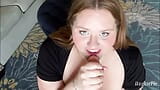 BBW secretary EARNS promotion with cream pie and facial snapshot 9