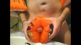 Orange inflatable waterwing humping cum snapshot 2