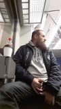 bearded bear cum in train snapshot 4