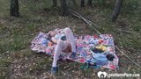 I do not need anyone when masturbating outdoors snapshot 13