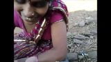 Indian Blowjob Her Lover Outdoor snapshot 14