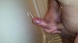 Jerking off and big cum shot in shower snapshot 4