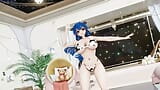 Fern ai IDOL - nicholaigino - blaue haare, edit, smixix snapshot 3