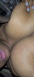 Front Seat CUM & Dick Beat On Big Soft Ebony Boobs snapshot 1