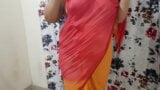 DESI VILLAGE BHABHI CHANGING HER CLOTHES IN BEDROOM WITH CAMERA ON snapshot 6