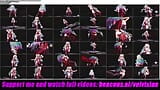 Heißes Mädchen mit sexy Kleid und Strümpfen - Tanzen mit Arschspielzeug (3D HENTAI) snapshot 9