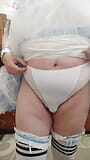 Sissy maid after cleaning decided to play with her small dick snapshot 7