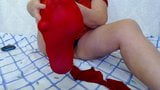 Fat slut in red outfit snapshot 2