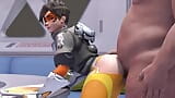 Tracer Taking A Fat Guys Hard Dick snapshot 3