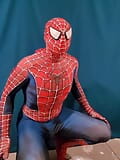 ควยใหญ่ของ Spiderman ในชุดหนังของเว็บของ Spidey ตอนที่ 2...  Spiderman Super Hero snapshot 13