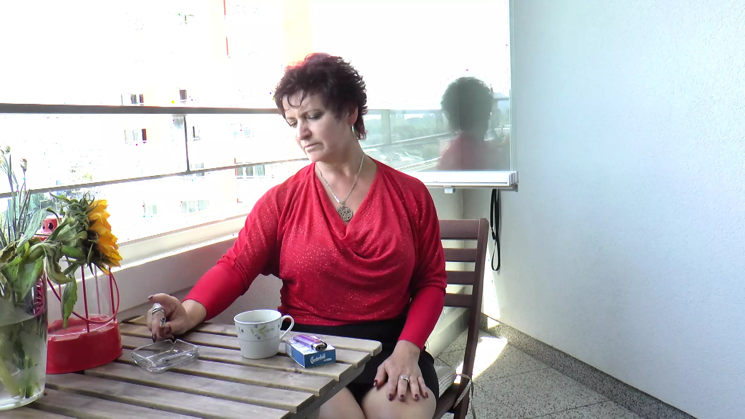 Nadržená třesoucí se zralá máma ošukaná po práci