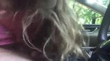 Haley Miller gives an enthusiastic car blowjob snapshot 5