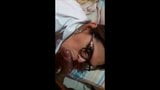Nerd tranny with glasses sucking the cock of her clients and snapshot 1
