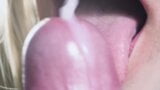 Sensual close-up tongue blowjob snapshot 15