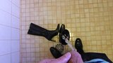 Piss in wifes high heeled leather boot snapshot 5