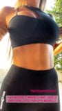 Oceane El Himer (Les marseillais) black spandex leggings snapshot 6