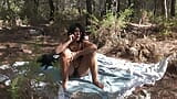 Random Stranger Fucks My Hairy Pussy In The Forest snapshot 4