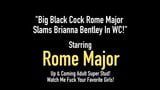 Gran polla negra Rome Major golpea a Brianna Bentley en el baño snapshot 1