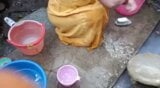 Bhabhi ki ka hot petticoat bathing in open snapshot 7