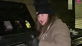 Nasty street girl in the dumpster stripping snapshot 7