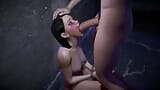 Rondborstige tiener diep in keel kokhals in gezicht neuken, 3d porno anime hentai snapshot 8