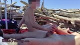 Рискованный минет на Канарском пляже почти застукали - Misscreamy snapshot 11