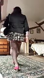 Outfit with a little skirt with flowers for a night out snapshot 9