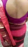 Sexy pink blouse saree indian bhabhi snapshot 10