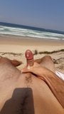 Beach jerk with cum. snapshot 10