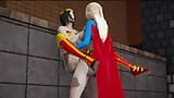 Supergirl x Wonderwoman, öffentlicher Sex, Transe snapshot 19
