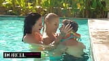 Irresistible threesome in the pool snapshot 2