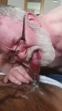 Bearded grandpa sucking cock and eating cum snapshot 7