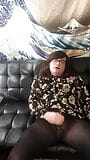 Horny trans girl rips tights in solo scene: Teaser snapshot 8