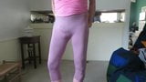 Male slut in tight leggings has fem ass cheeks snapshot 10