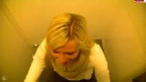 Blonde sucks and fucks in public bathroom snapshot 3