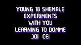 Alleen audio - jonge 18 shemale experimenteert met je leert domme Joi CEI snapshot 5