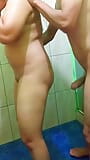 Take a shower with an Asian girl and have fun in the bathroom snapshot 16