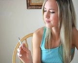 Blonde Smokes in KItchen snapshot 10