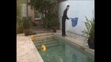 Gay Twink Pool Cleaner having Sex with his Customer. snapshot 2