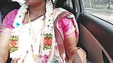 E-1, Telugu praat, zijde tante -1, volledige video, zijden tante autoseks, vuile praat, tante met vriendje, reis. snapshot 7