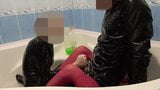 pantyhose bath fun snapshot 8